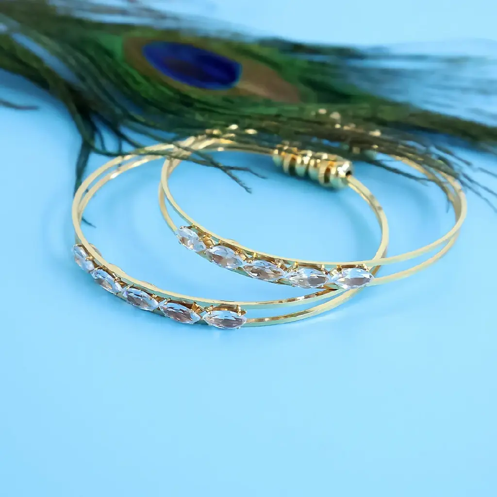 Crystal Studded Bangles – Elegant Dual-Line Design.webp