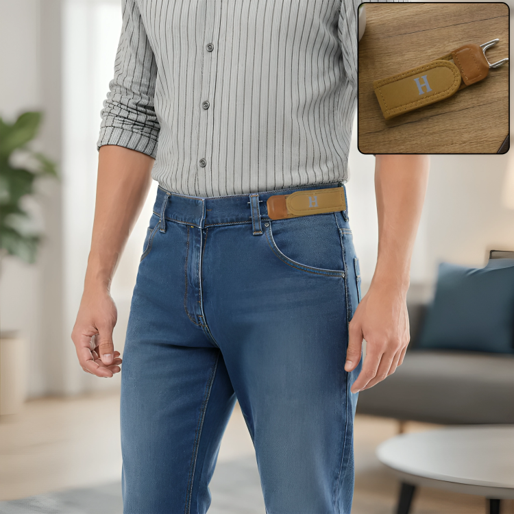 Buckle Less Elastic Belt Invisible Stretch Waist Belt No Bulge Lazy